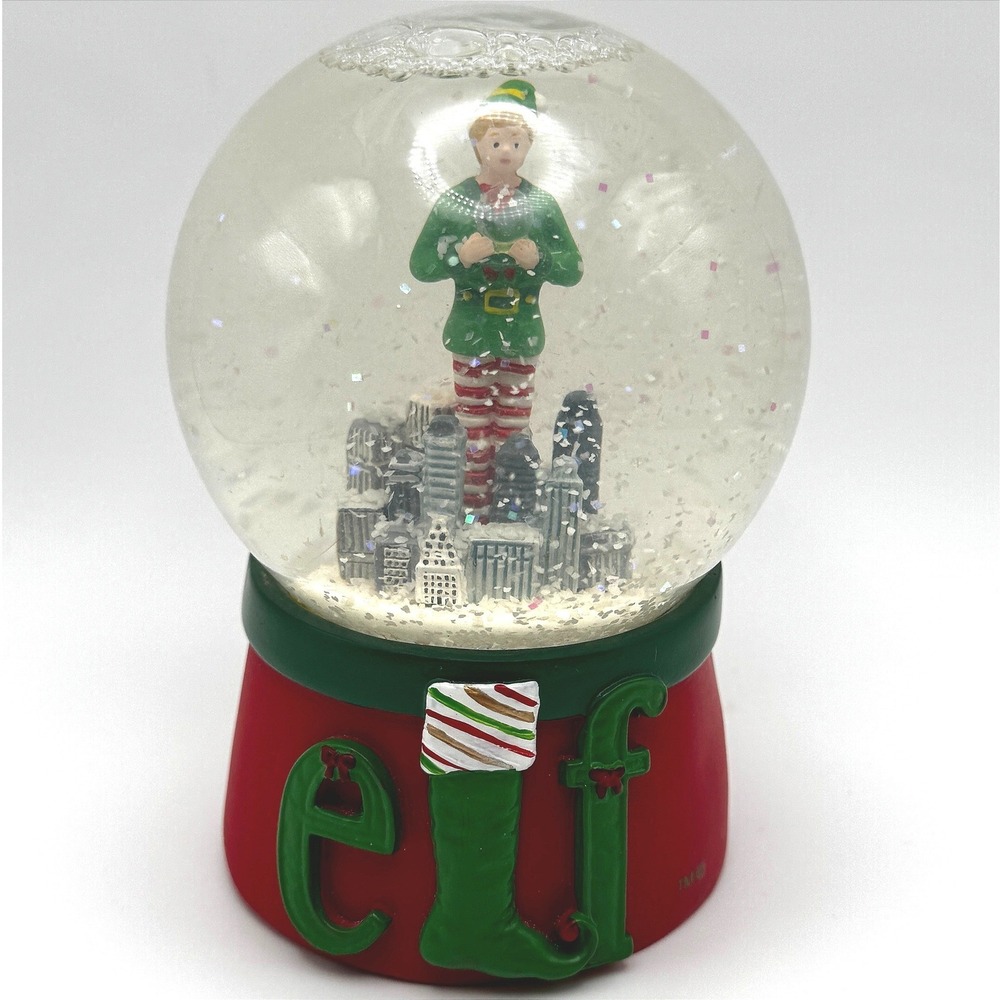 Elf Movie Buddy the Elf New York City Skyline Christmas Snow Globe with Box